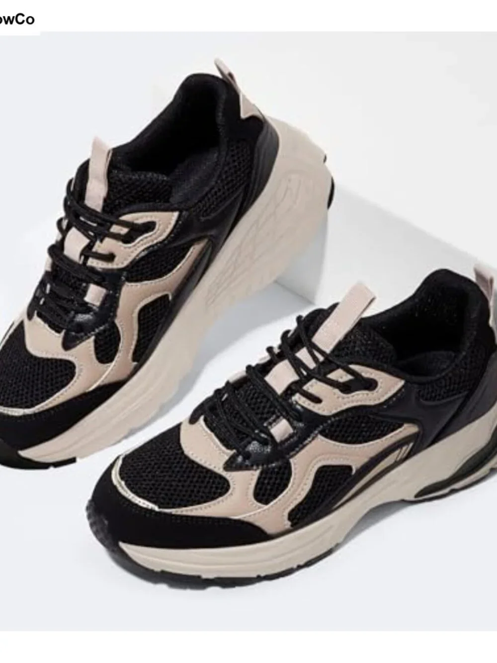 Chunky Fashion Sneakers Gym Athletic Walking Shoes Lace-Up Breathable Mesh